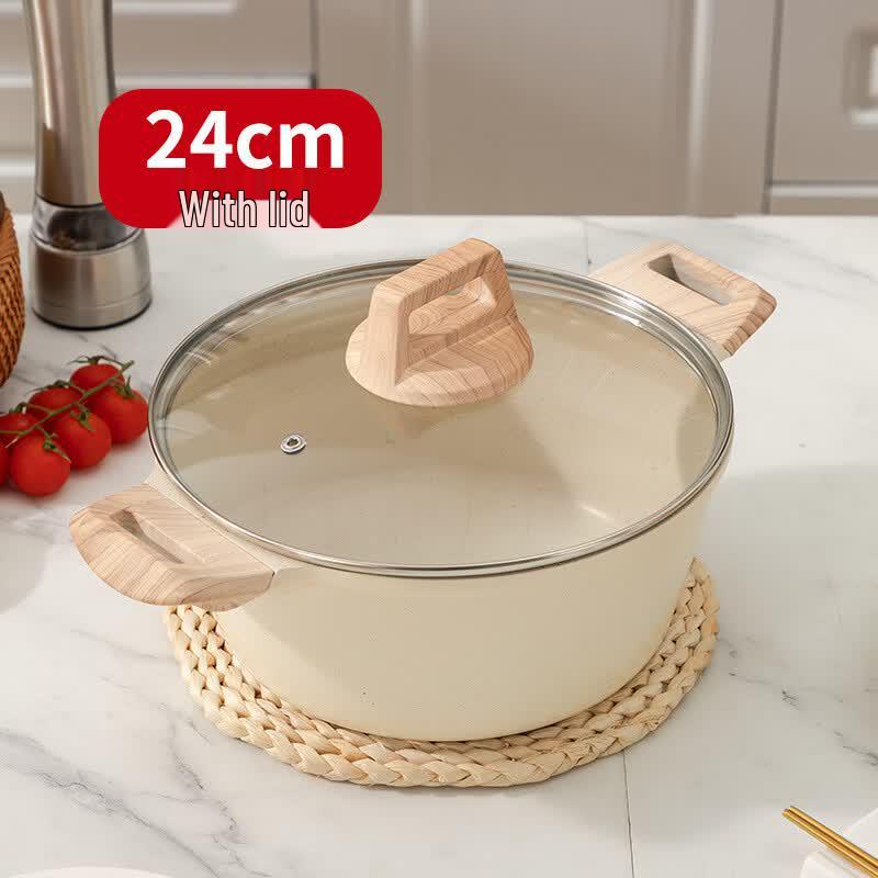 ZISIZ 24cm Multi-Function Aluminum Alloy Soup Pot