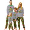 Print Cute Family Set Pajamas, Home Clothes, Family Set Long Sleeve Top Pants Set