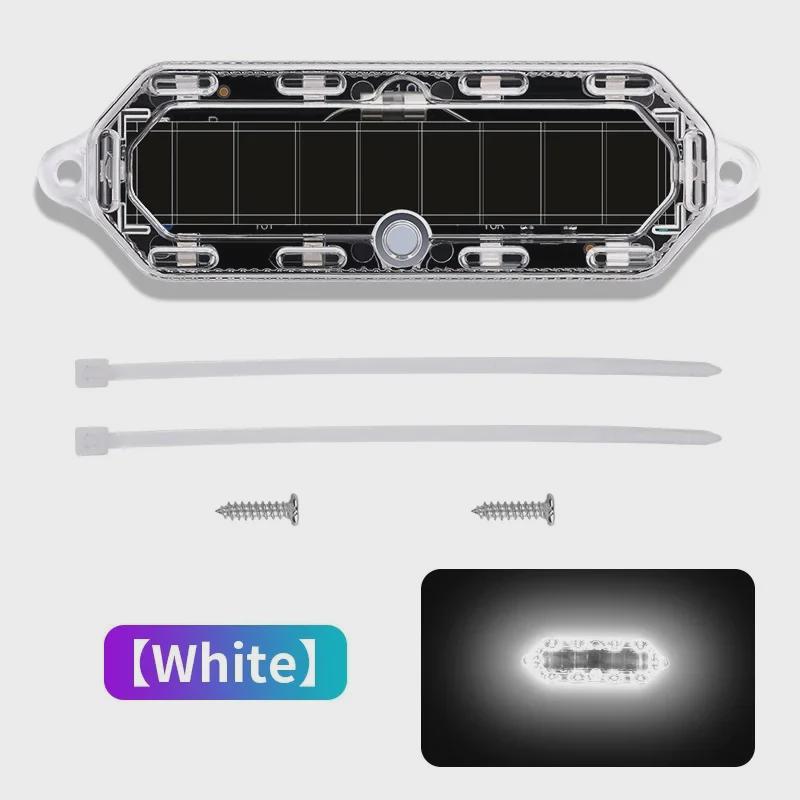 Solární LED motocyklové výstražné a dekorativní světlo