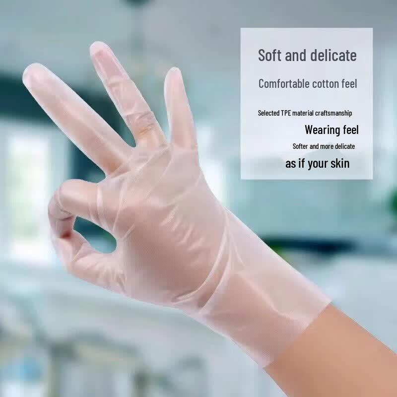 ZISIZ Disposable Food Grade Plastic Gloves
