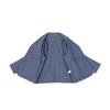 MUJI Women's Hemp Cotton Shirt Jacket, Smoky Blue, Size L, BD0ZZA5S