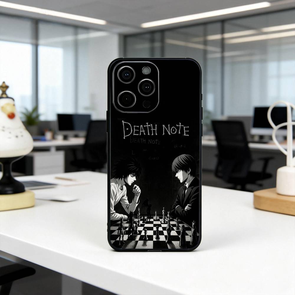 D-Death N-Note L Lawliet-DNLL Phone Case For iPhone 17,16,15,14,13,12,11 Plus,Pro Max,XS,Soft Silicone Black Cover