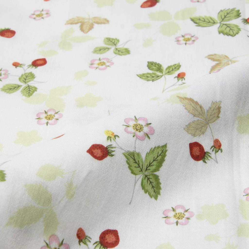 Nishikawa Pillowcase for Pillows 63X43cm In Wedgwood Wild Made In PJ07305679B Size, Strawberry, 100% Cotton, Japan, Blue,