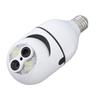 Dual Lens Security Camera WiFi 360 Degree Panoramic Al Human Tracking Light Bulb Camera 110‑240V