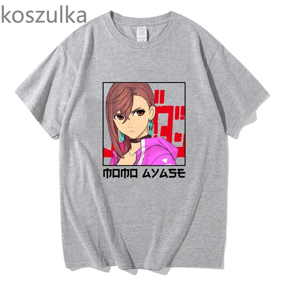 Dandadan Ayase Momo T-shirt DONNA Fantasy Kawaii/Carina T-shirt prevalenti 100% cotone T-shirt estive casual a maniche corte Cartone animato