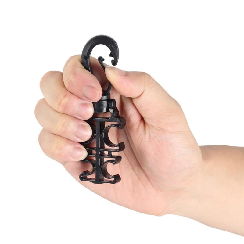 Scubas Diving Hose Holder Clip with Snap Hook Buckle Diving Double Hose Holder Clip Diving Double BCD Hose Clip Enduring