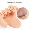 Five-Toe Hole Splitter, Thickened Pedicle Shock Absorption and Pressure Painrelief Arch Massage Half-yard Pad, Hallux Valgus Arch Orthopedic Cover