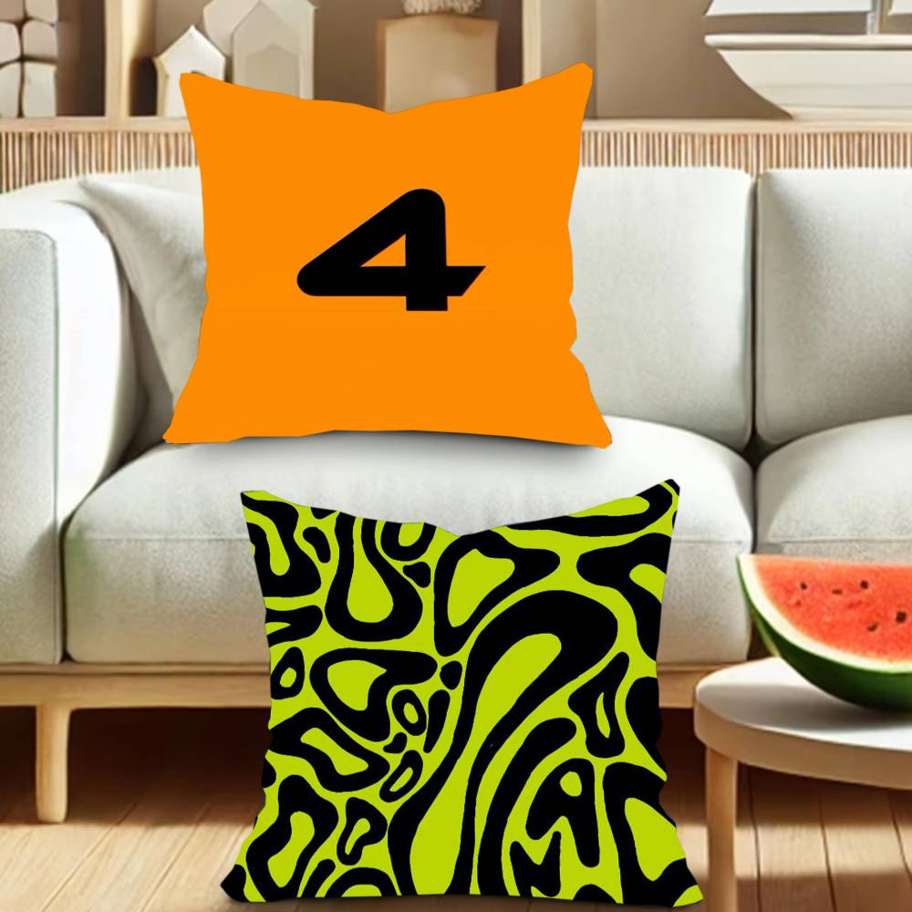 Famous racing L-LandoS car N-Norris COOL  Pillowcases cushion covers living room sofas home decor gifts
