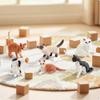 6 Pieces Miniature Cat Figurines HandPainted Tiny Realistic Cats for