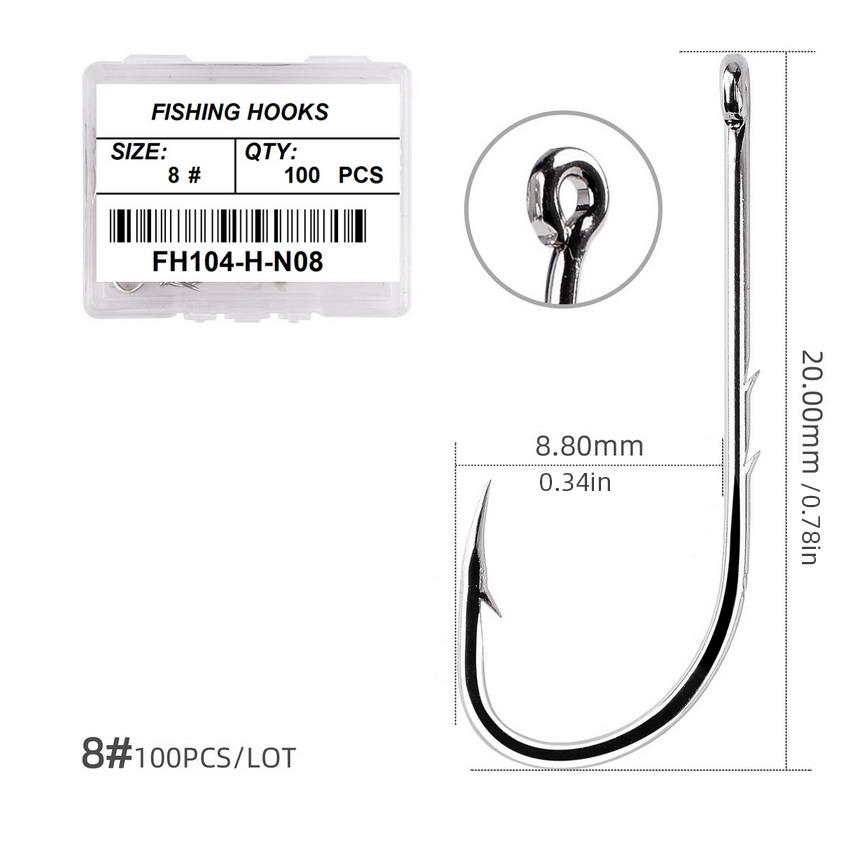 1#-12# Fishing Hooks Sea Barbed Fishing Lures Shank Beak Live Bait Holder Carp Fishing Jig Worm Hooks Accessories Tackle Quality