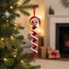 Spiral‑Shape Christmas Crochet Ornament Set Soft‑Yarn Halloween Pumpkin Hand‑Knitted Xmas Hanging Decor Beginner Friendly