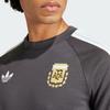 Adidas Originals Logo Print Stripe Crew Neck Short Sleeve T-Shirt Men Tops Grey IU2154