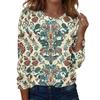 Long Sleeve Shirts For Women Cute Print Graphic Tees Blouses Casual Plus Size Basic Tops Pullover