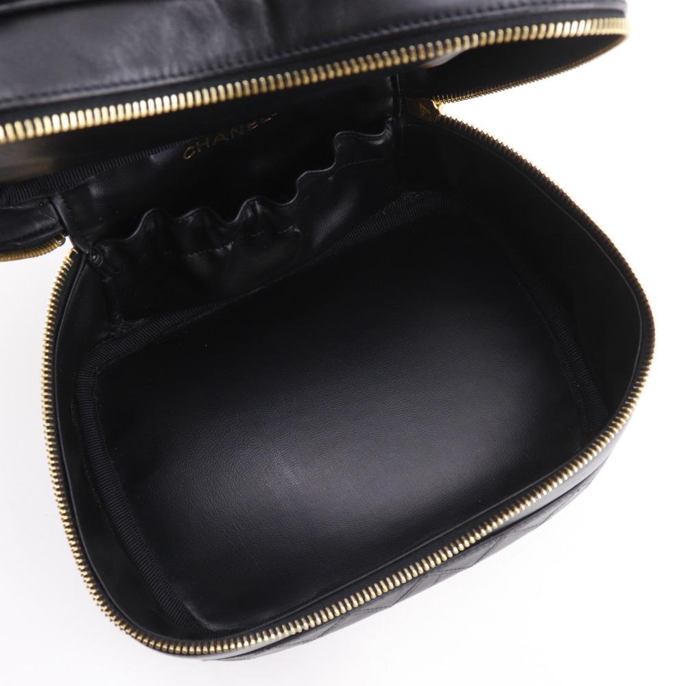 CHANEL Vanity Vanity A01618 Bicolole vintage black Calfskin Women Used