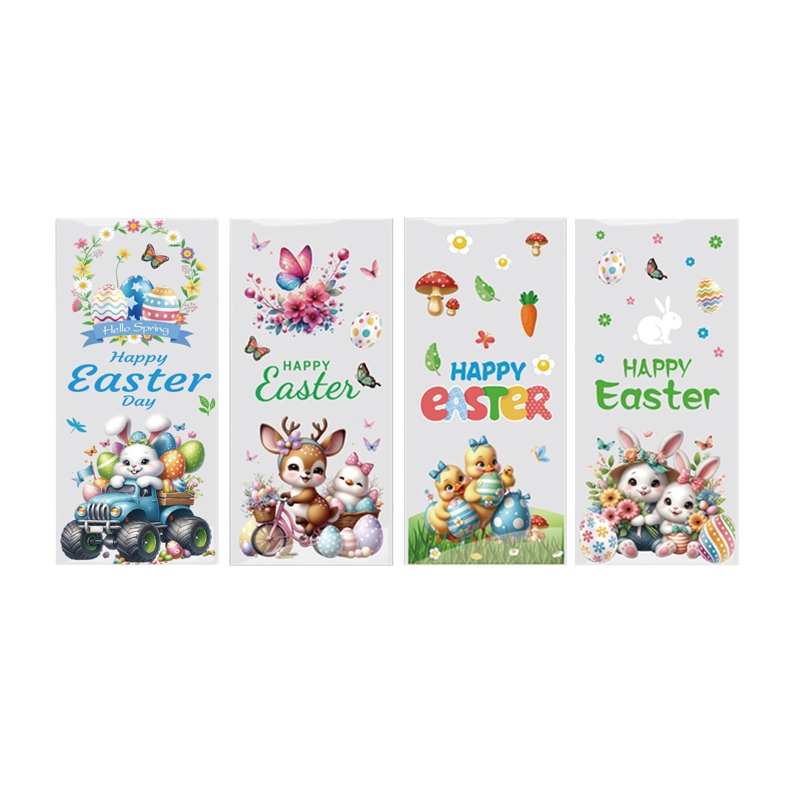 

Пасхальные целлофановые пакеты для конфет, 50 шт. пакеты для угощений и печенья, подарочные пакеты с 60 шт. золотых скруток для пасхальных сувениров для вечеринок, 4 стиля One Size