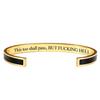 Baizihuahu This Too Shall Pass Mantra Cuff Bracelet, Adjustable Engraved Motivational Bangle Hidden Information Inspirational Encouragement