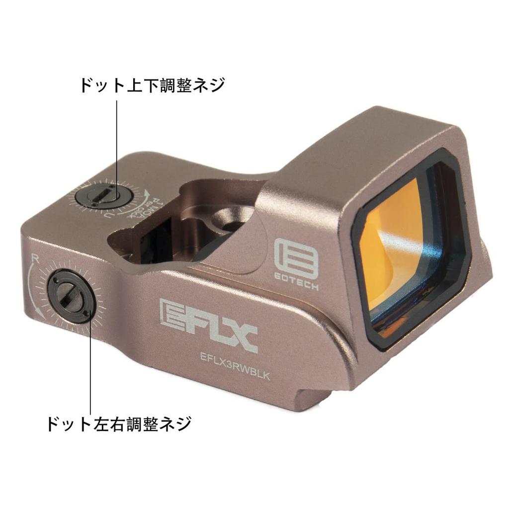 ZZ ET EFLX Type Replica Mini Red Dot Sight with 20mm Rail and Universal Mount for Glock (DE)