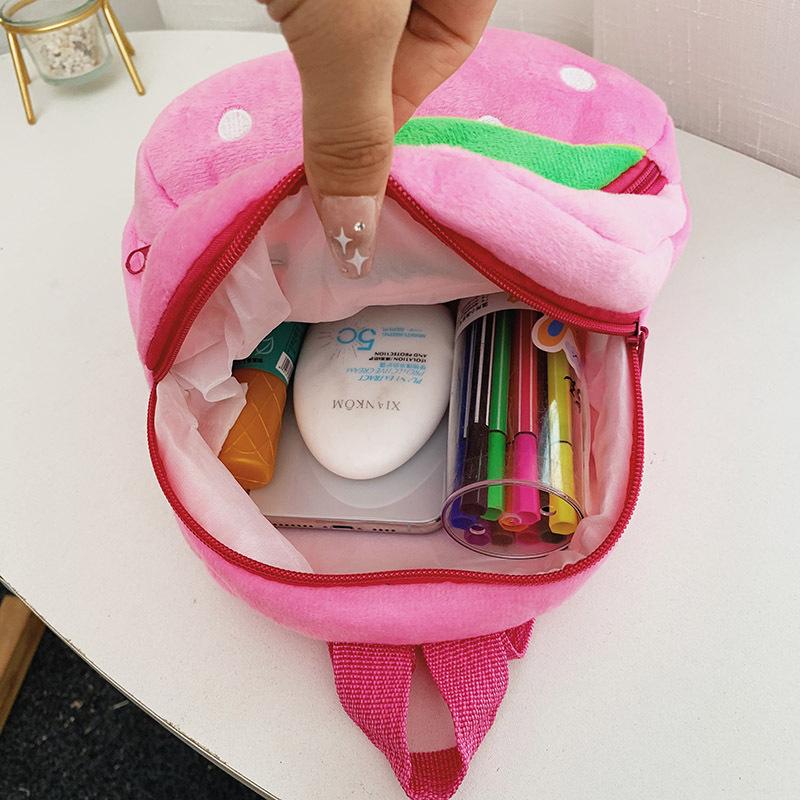 Cute Cartoon Plush Backpack for Toddlers - Double Shoulder, Kindergarten, Early Education, Doll Design