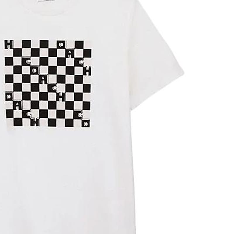 COACH T Shirts Men's White Crew Neck Moderate CO792-SN3