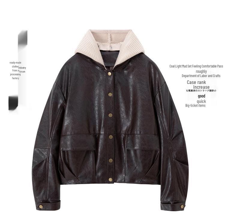 Women's Genuine Leather Jacket - Casual, Versatile Sheepskin Coat for Autumn and Winter