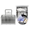 Universal Dishwasher Basket Cutlery Dinnerware Dishwasher Basket with 8 compartments Replacement Kitchen Accessories
