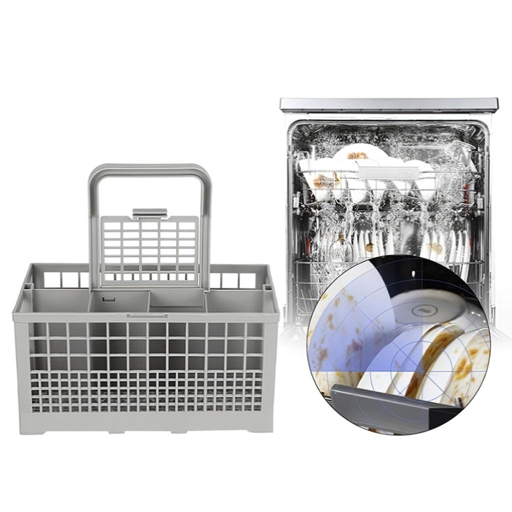 Universal Dishwasher Basket Cutlery Dinnerware Dishwasher Basket with 8 compartments Replacement Kitchen Accessories