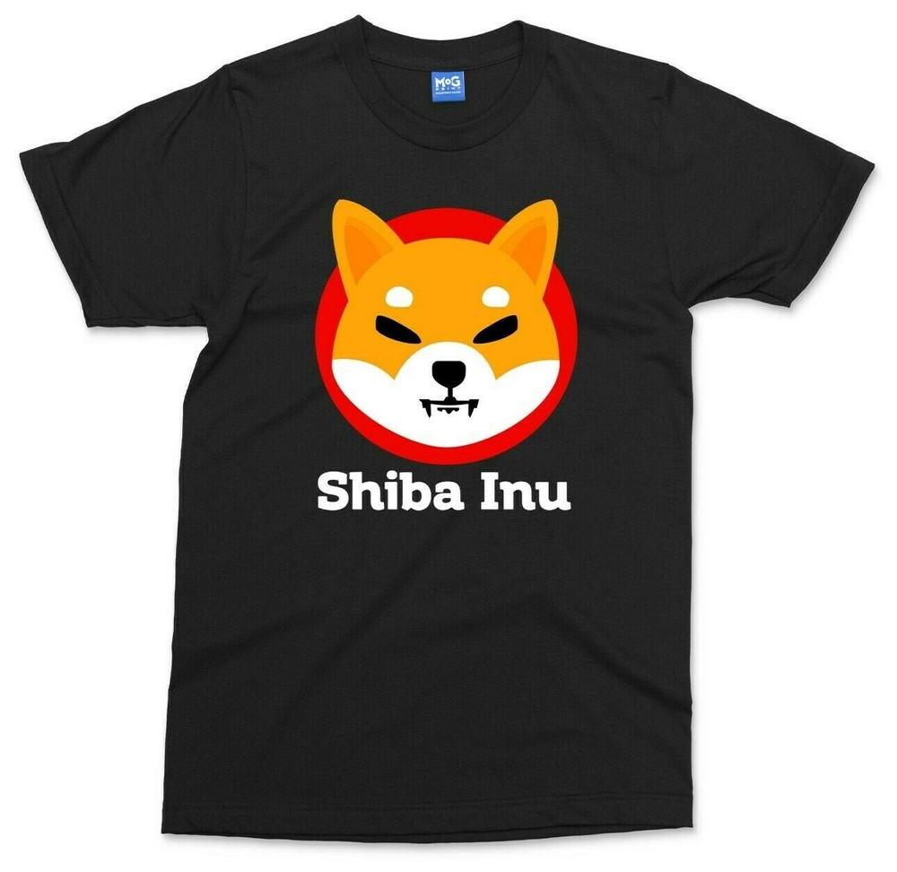 

Shiba Inu Logo T-shirt Funny Dog Coin Hodl It Meme Elon Musk UNISEX - Gift Tee L
