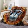 1PC Quilt Art Print Flannel Blanket, High quality Comfortable for All Seasons, Home Decor, Warmth and Comfort, Perfect for Christmas Gifts