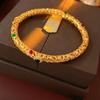 Zircon Open Bangle: Simple & Versatile Luxury Bracelet with Niche Design and Internet Celebrity Style.
