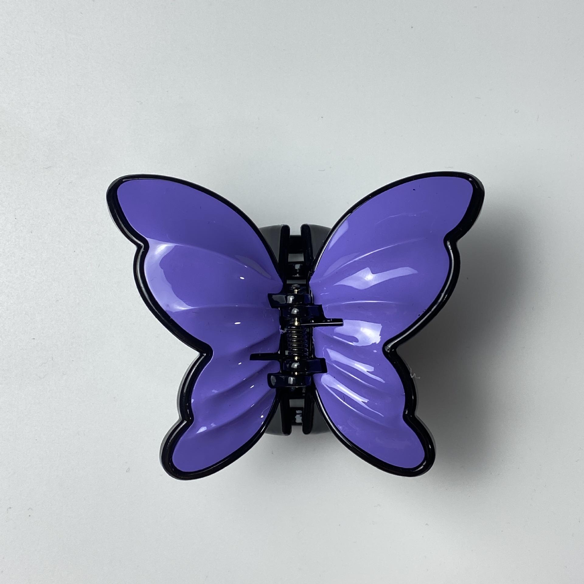 

Французские заколки для волос в стиле ретро, ​​цвет бабочки, в форме сердца, акриловая заколка для волос на затылке, аксессуары для волос, заколки для головных уборов, зажим для головного убора