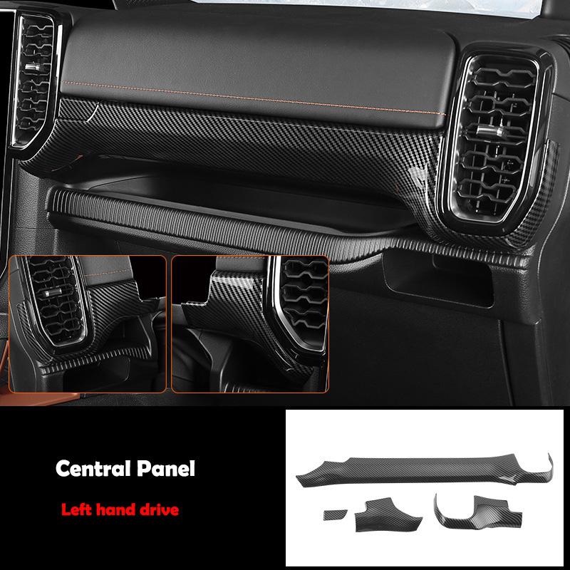 LHD RHD For Ford Ranger Wildtrak T9 2024 cenet conlose gear shift panle steering wheel ACvent readlamp armrest cover