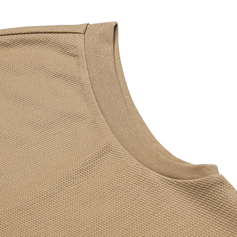 FILA × KOLOR BEACON Fashion Versatile Knitted Vest Women tops Wheat-Gold-Brown F11W636107FDK