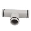 T Shape Hose Plunger Valve 1.25 Inch Plastic Dual Split Hose Plunger Valve for Above Ground Swimming Pool