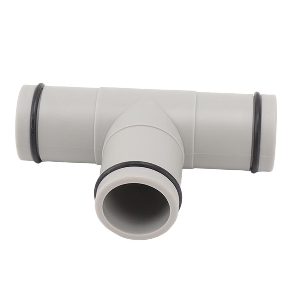 T Shape Hose Plunger Valve 1.25 Inch Plastic Dual Split Hose Plunger Valve for Above Ground Swimming Pool