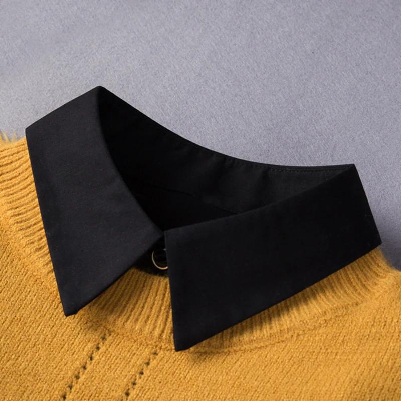 L Size Fake Collar for Women Shirt Sweater Detachable Collar False Collar Lapel Blouse Tops Faux Col Neckwear Nep Kraagje