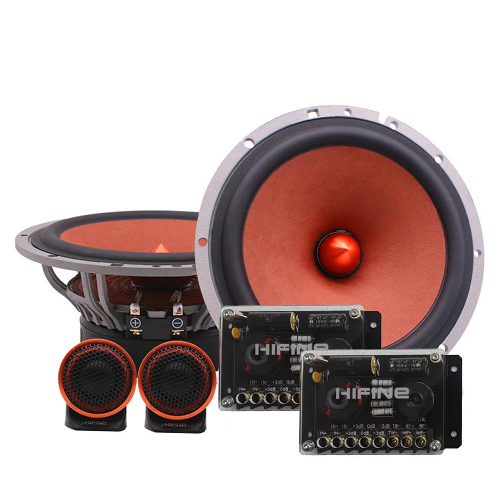 Car Set Of Speakers 6.5 Inch Car Audio HIFI Power Amplifier Car Front Door Speaker Bass Tweeter Midrange Subwoofer Speakers Kit