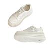 Summer leather platform white shoes women's 2025 new versatile popular mesh breathable muffin board shoes casual shoes