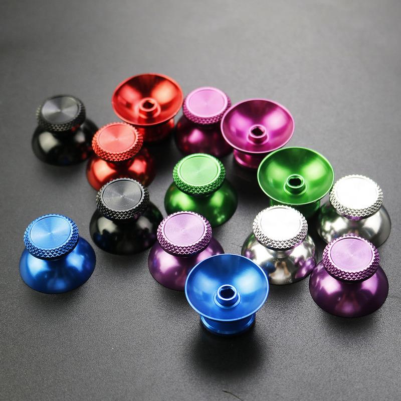 YUXI 2PCS Metal Analog Joystick Thumb Stick Grip Cap Replacement Parts for PS5 Controller Thumbstick Replacement