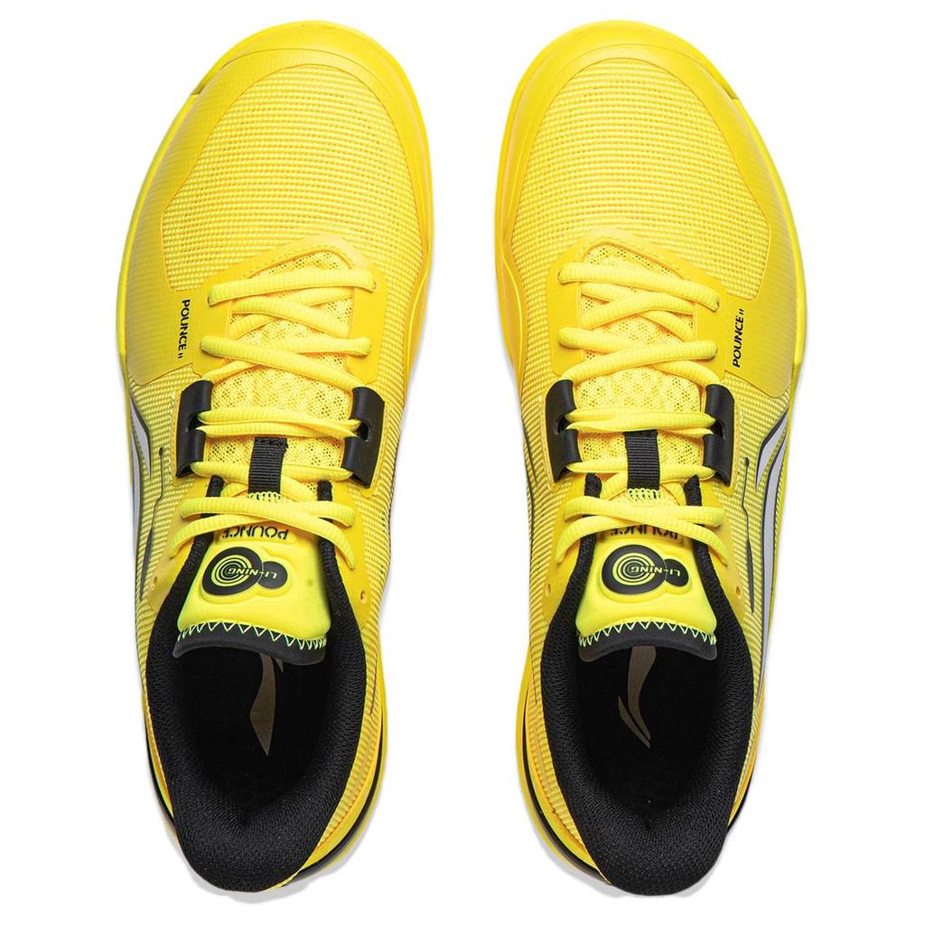 LiNing Fashionable Comfortable Shock Absorbing Lightweight Low Top Training Shoes Unisex Sneakers Fluorescent-Yellow AYTV013-3
