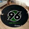 Hannover 96 Custom Name Round Area Rug,Carpet Rug for Living Room Bedroom Sofa Playroom Decor,Non-slip Floor Mat