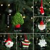 1Pc Christmas Hanging  Decoration Woolen Socks Accessories Hand Knitted Bag Hanging