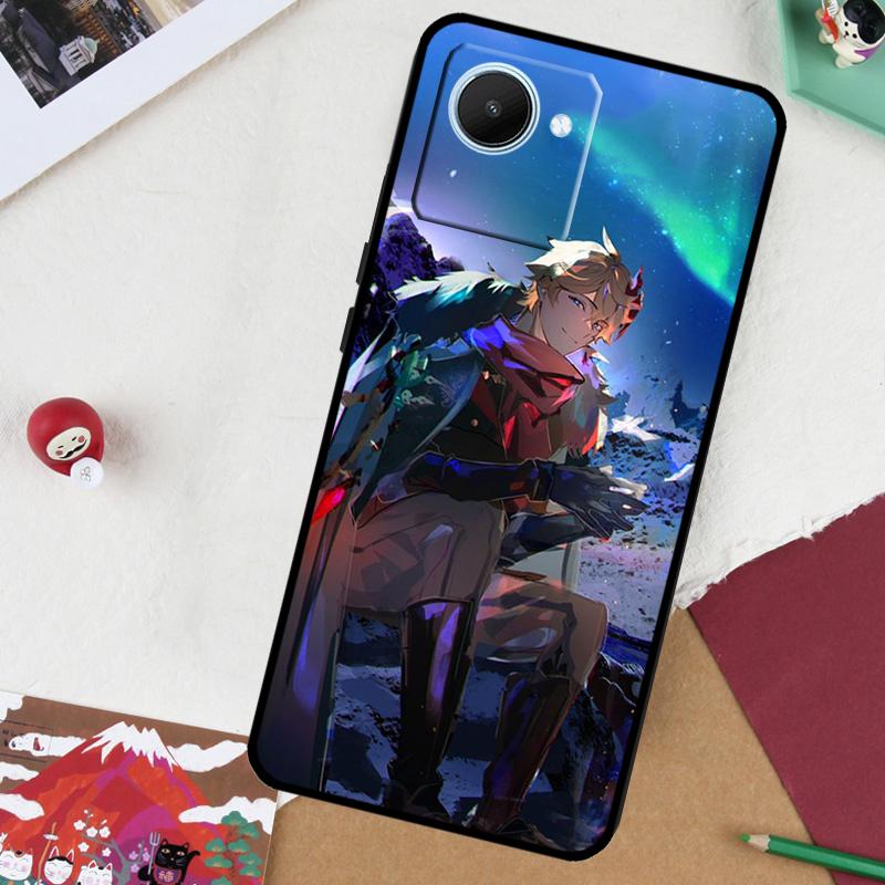 Genshin Impact Tartaglia For Realme 13 Pro Plus 14 12 10 11 GT 6 5 6T GT7 Pro C51 C21Y C25S C75 C67 C61 C53 C55 Case