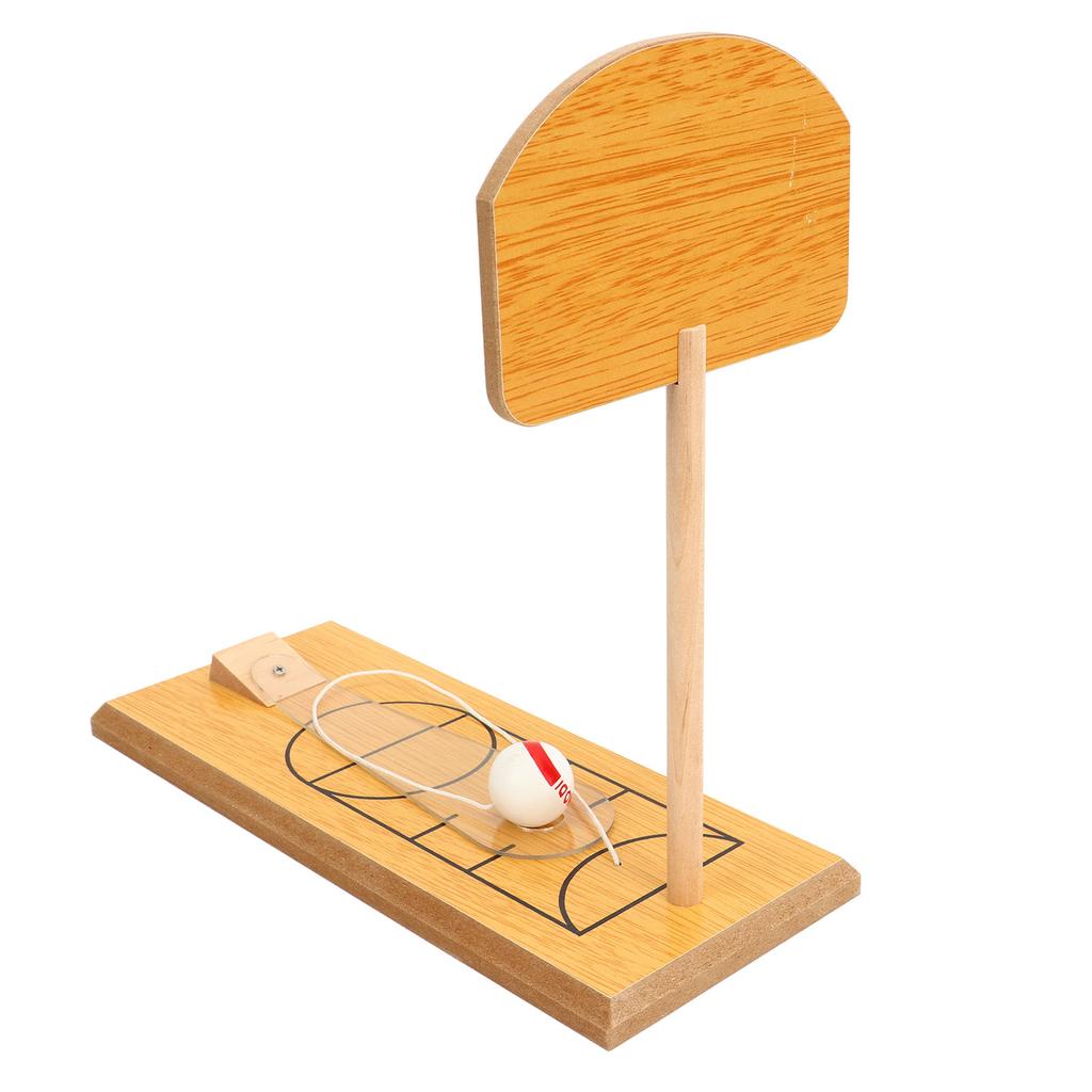 Wooden Desktop Basketball Game Finger Basketball Hoop Shooting Toy for Parent Child Interaction