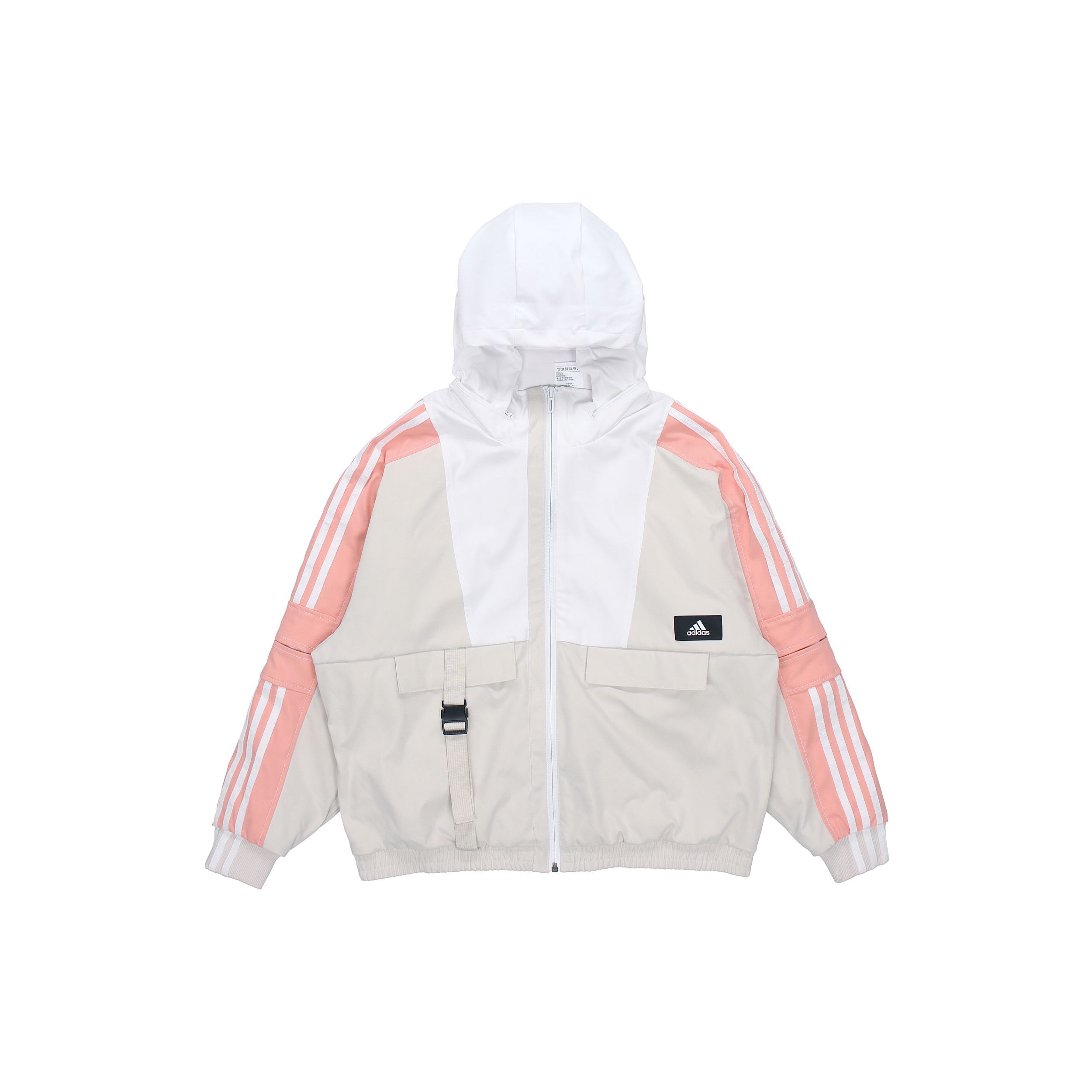 

Adidas Training Packable Hooded Fleece Jacket Light-Grey Women Outerwear GP0635 L