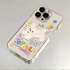 Applicable to Apple 11 soft case mobile phone case letter little white dog 11/11promax cartoon xs/xr transparent 1p