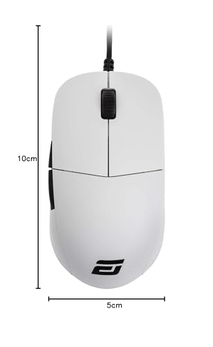 ENDGAME GEAR XM1 Gaming Mouse, Flex Cord, Lightweight (70g), 50-16,000 DPI, 5 Buttons, Omron Switches, 1ms Response Time, White (EGG-XM1-WHT)
