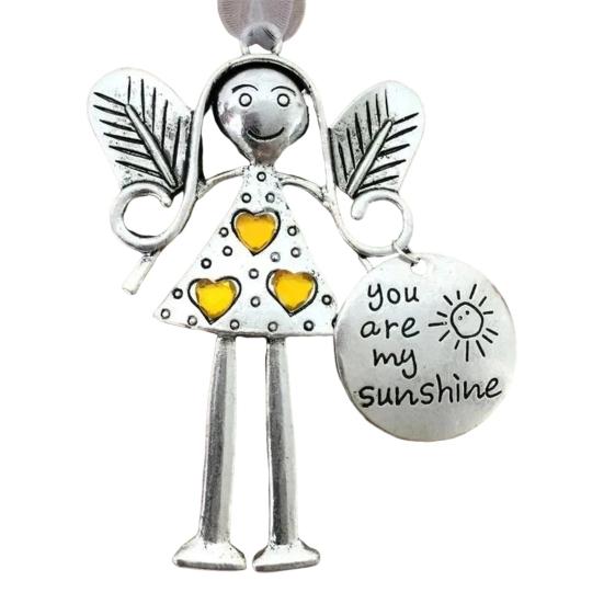 Christmas Tree Alloy Hanging Decoration Girl Love Heart Snowman Reindeer Shape Hanging Ornament Friends Family Neighbors Holiday Gift