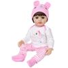 22-Inch Reborn Doll Clothes - Animal Cartoon Series Baby Soft Glue Outfit (55CM)