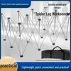 Foldable Spider Leg Workbench with Stainless Steel Brackets - Multifunctional Vending Tabletop and Tile Mason.