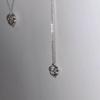 Silver 925 heart rose basic necklace (2ver.)